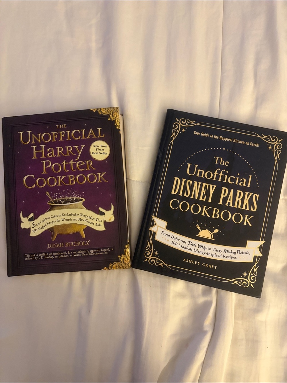 The Unofficial Disney Parks Cookbook & The Unofficial Harry Potter Cookbook
